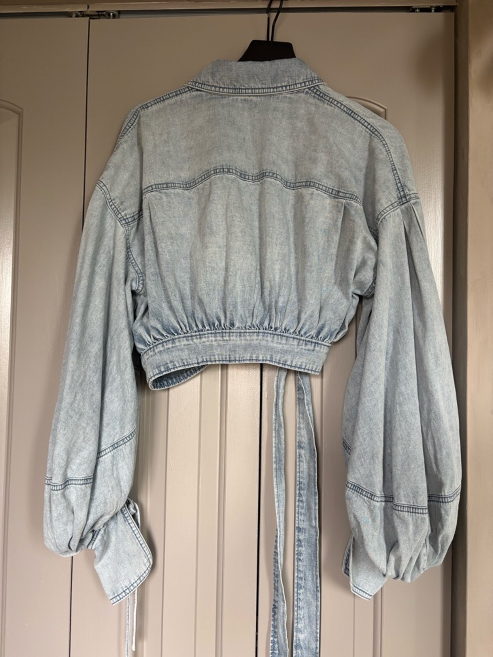 Rebellion Zimmermann Denim Wrap Top - Picture 9 of 11